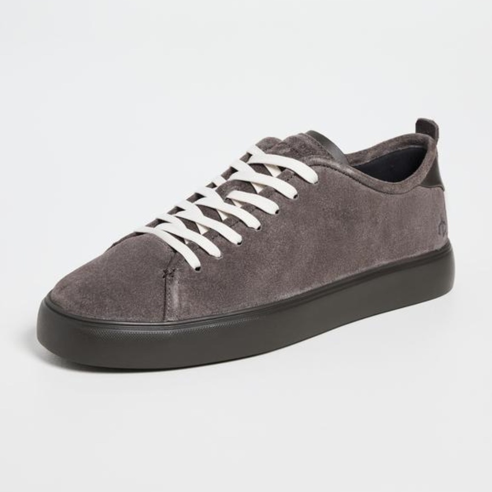 RAG & BONE Men’s Perry Lace Up Suede Sneakers,Asphalt Grey, Size 10 US/43 EU NIB